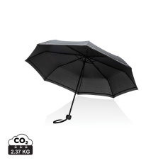 Мини-зонт Impact AWARE™ RPET 190T pongee со светоотражающей полосой, 20,5 дюйма
