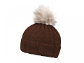 coFEE rib fur шапка, коричневый