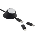 Зарядный кабель 6 в 1 с держателем REEVES-CONVERTICS DESKTOP, чёрный / серебристый
