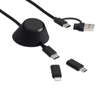 Зарядный кабель 6 в 1 с держателем REEVES-CONVERTICS DESKTOP – чёрный / чёрный (2)