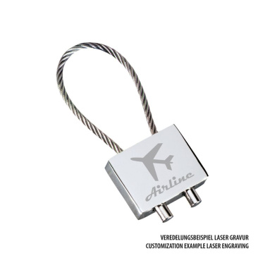 Брелок RE98-CABLE – полированный серебристый (3)