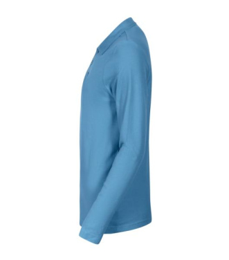 MALFINI Pique Polo LS – Поло мужское, лазурный, S, изображение товара (3)