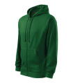 MALFINI Trendy Zipper – Толстовка мужская, бутылочно-зелёный