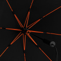 STORMaxi ST-12 аэродинамический штормовой зонт, Ø 92 cm, чёрный / оранжевый