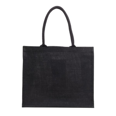 Джутовая сумка для покупок Nice Shopper, черный, изображение товара (3)