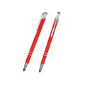 Шариковая ручка COSMO SLIM TOUCH из металла с сенсорным наконечником, апельсин