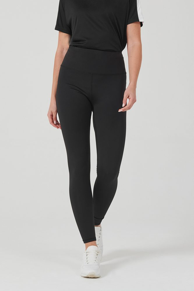 ЛЕГИНСЫ ЖЕНСКИЕ КОМАНДНЫЕ, black, L, изображение товара, чёрный
