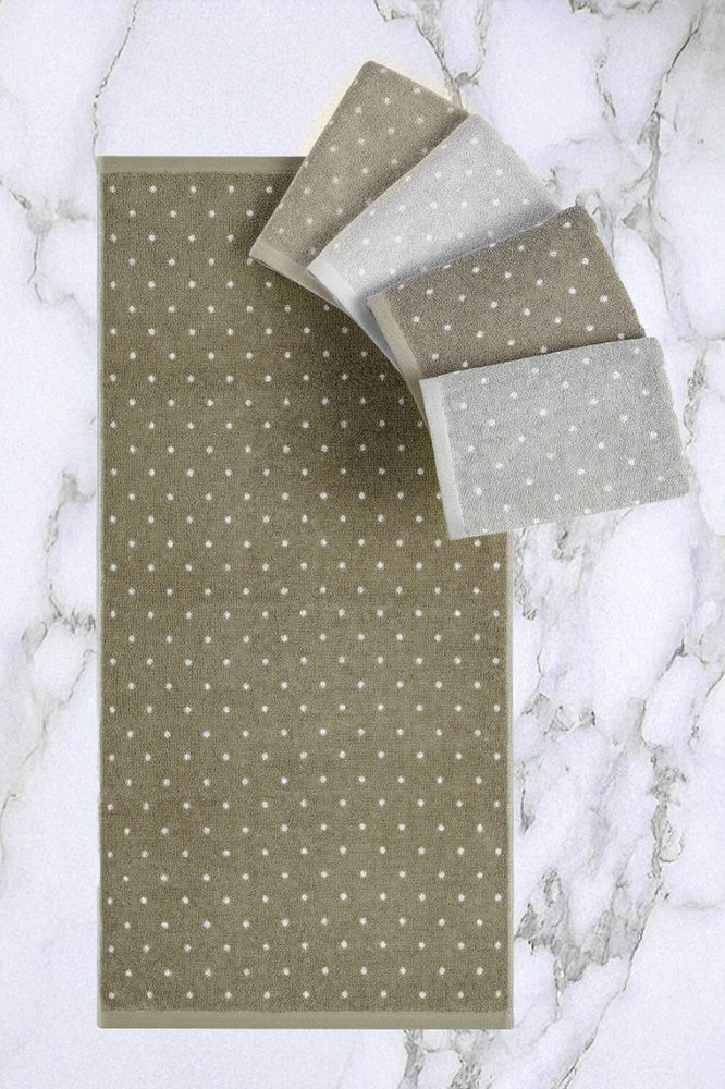 Банное полотенце EFFICIENCY DOT, grey, изображение товара, серый (1)