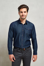 Джинсовая рубашка Premier Jeans Stitch