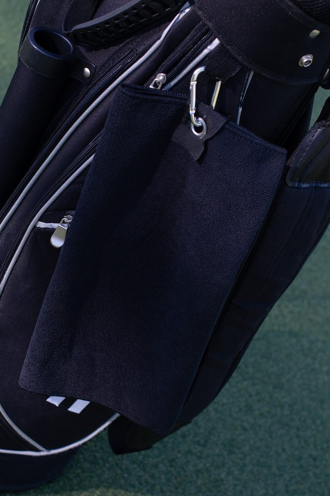 ПОЛОТЕНЦЕ ДЛЯ ГОЛЬФА ИЗ МИКРОФИБРЫ, black, изображение товара, чёрный