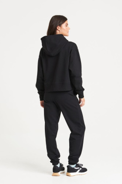 Женская короткая толстовка Just Hoods, Глубокий черный, L, изображение товара (2)