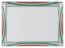 Targa bianca tricolore x суб.мм 180 × 130