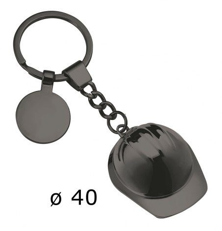 Брелок для шлема, полированный шлем, диаметр 40 мм, изображение товара (1)