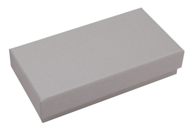 Серебряная коробочка 70 × 140 мм (высота 35 мм) - без брелока., изображение товара (3)