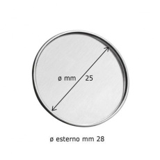 Диаметр штифта 28 - диаметр полой части 25, без коробки.