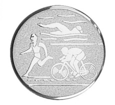 Вставка для медали с мотивом триатлона, 25 мм