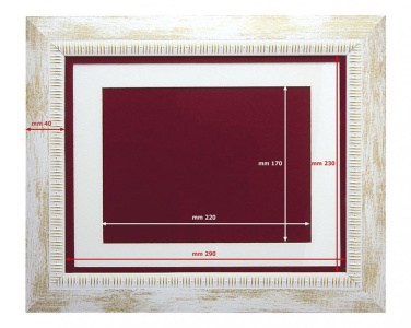 Карниз белый/оро на таргу 15 × 20см, изображение товара (2)