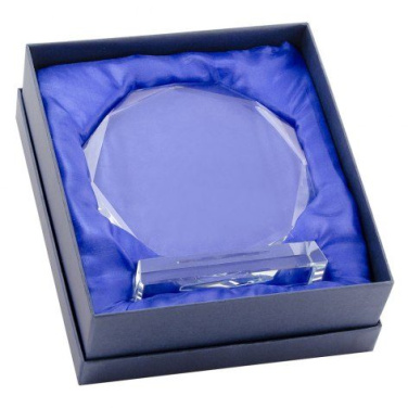 Восьмиугольный наградной трофей с отдельно стоящим основанием, диаметр 140 мм., изображение товара (4)
