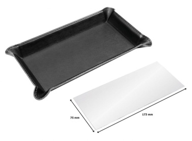 Подставка для мелочей из полиуретана 22 × 11,5 см с тарелкой., изображение товара (2)