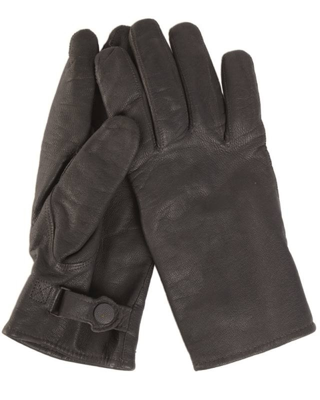 Перчатки BW, из козьей кожи, черные. – Mil-Tec