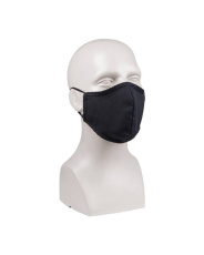 Широкая черная маска для лица из рипстопа