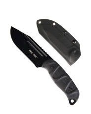 Боевой нож G10 с ножнами из Kydex®, черный.