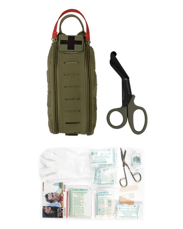Новый набор для быстрого набора Ifak Rapid Pack, 28 предметов, с ножницами, оливково-зеленый. – Mil-Tec (1)