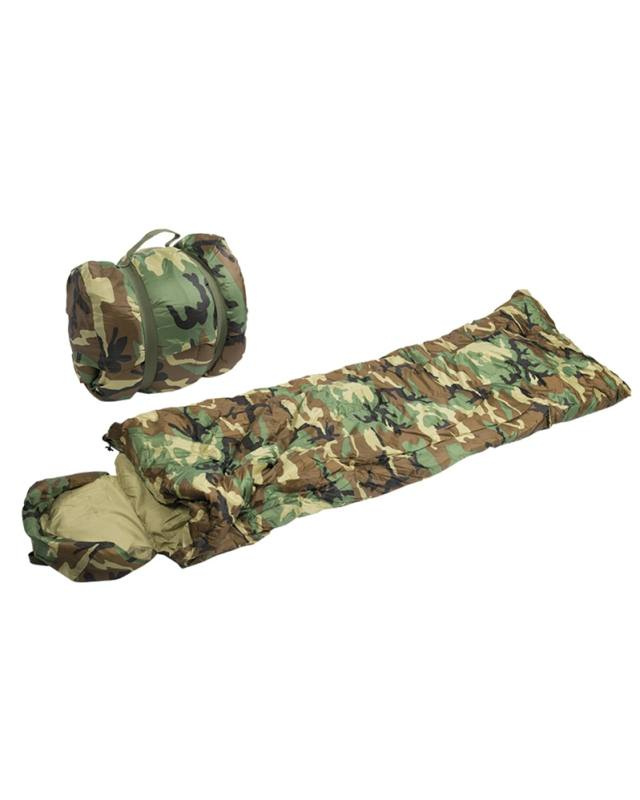 Спальный мешок Woodland 'pilot' – Mil-Tec