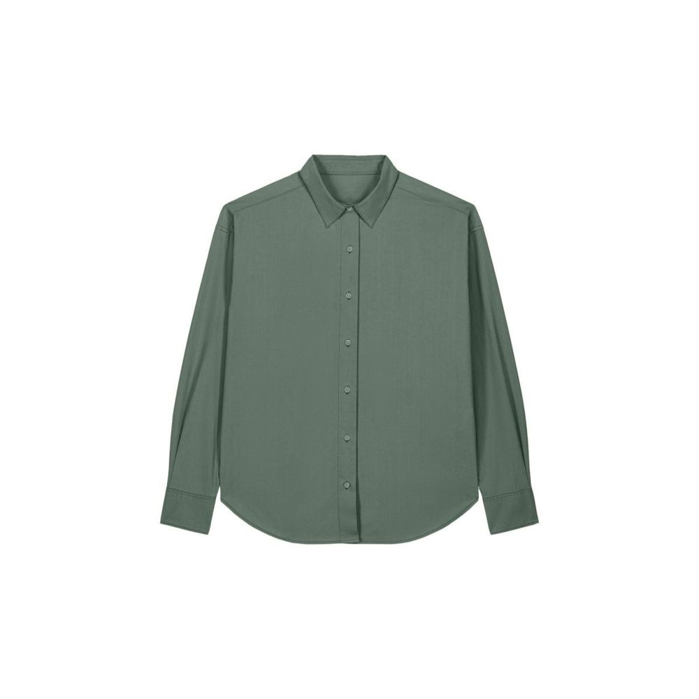 Stanley/Stella Worker Shirt рубашка унисекс, 285 г/м² – зелёный (Green Bay), XS (1)