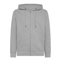 Black Spider BS343 толстовка на молнии с капюшоном унисекс, 280 г/м², серый меланж (Grey Heather)
