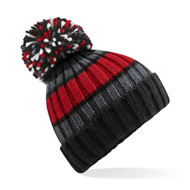 Beechfield B392 вязаная шапка - красный (Black Cherry) (2)