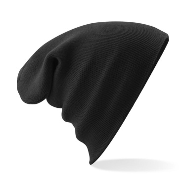 Beechfield B45B вязаная шапка для детей - чёрный (2)