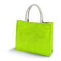 Kimood KI0219 джутовая сумка-шоппер, лаймовый (Lime Green)