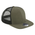 Beechfield B664 бейсболка с сеткой, оливковый (Olive Green) / чёрный