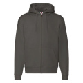Fruit of the Loom 62-034-0 толстовка на молнии с капюшоном, тёмно-серый (Charcoal)