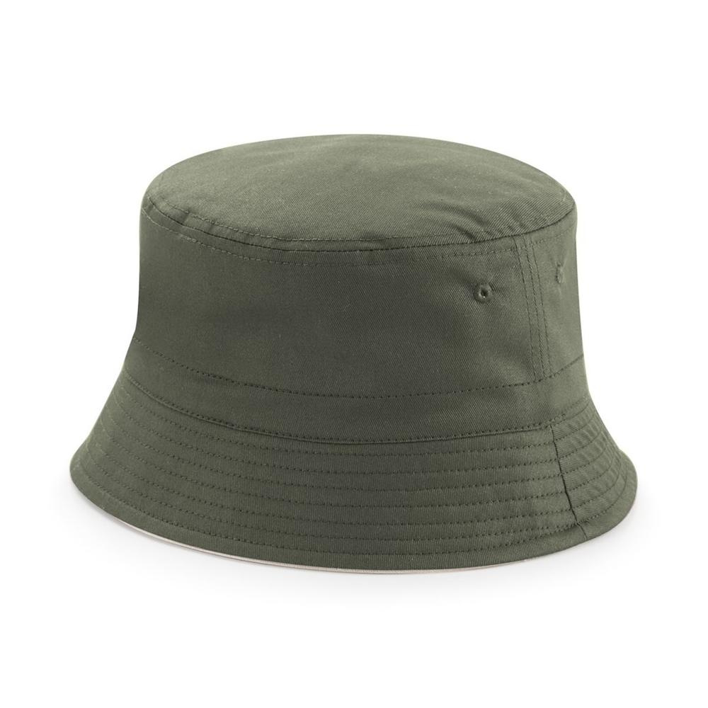 Beechfield B686 панама - оливковый (Olive Green) / бежевый (Stone), S/M (1)