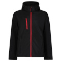 Regatta TRA701 куртка софтшелл, чёрный / красный (Classic Red)