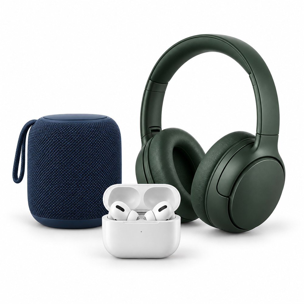 Branded headphones, Bluetooth speaker and TWS earbuds | Logo.ee