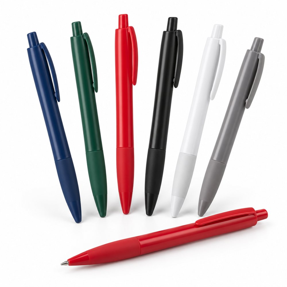 Promotional plastic ballpoint pens with logo