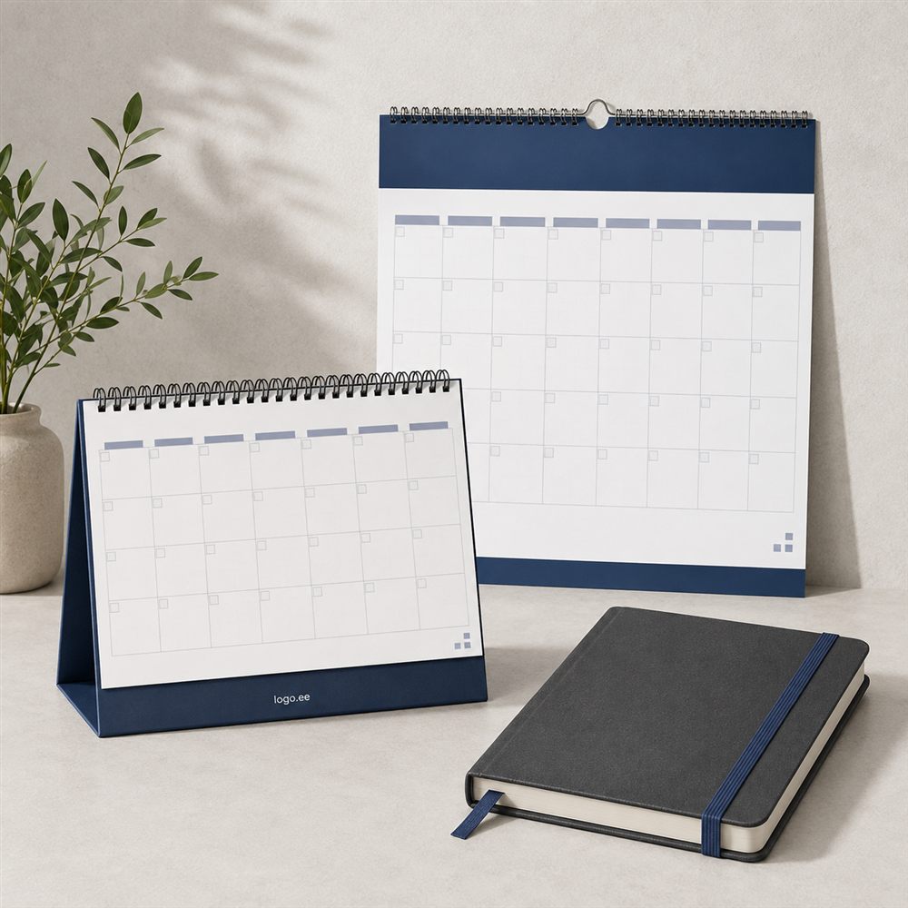 Calendriers personnalisés | Logo.ee Calendriers personnalisés – de bureau, muraux et de poche | Logo.ee