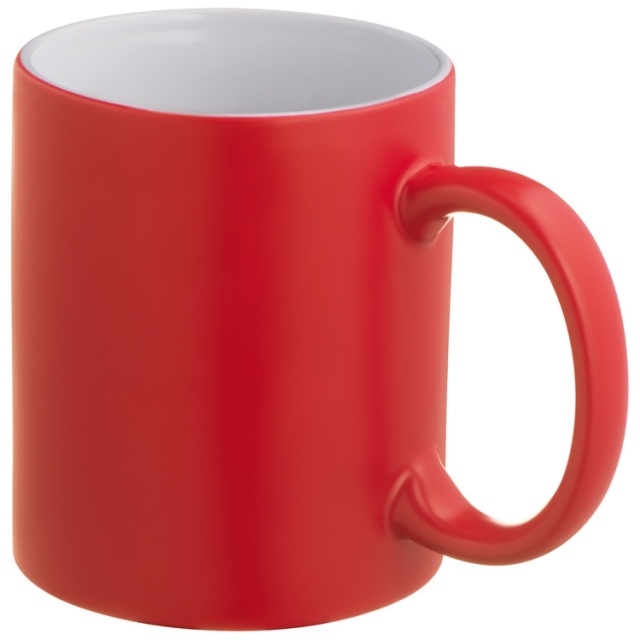 : Colour-changing sublimation mug 'Sirmione'  color red