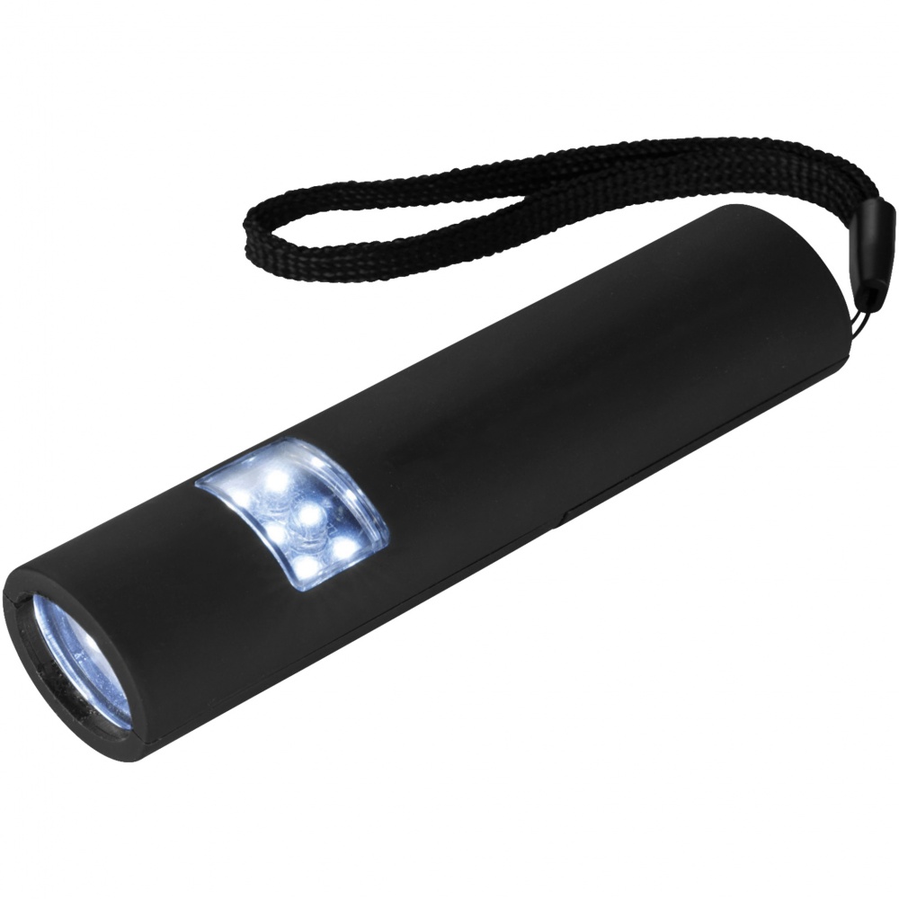 : Magnetisk LED-ficklampa, svart
