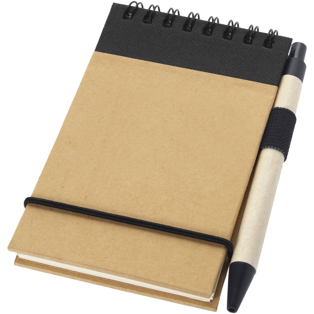 : Zuse anteckningsbok med kulspetspenna, svart