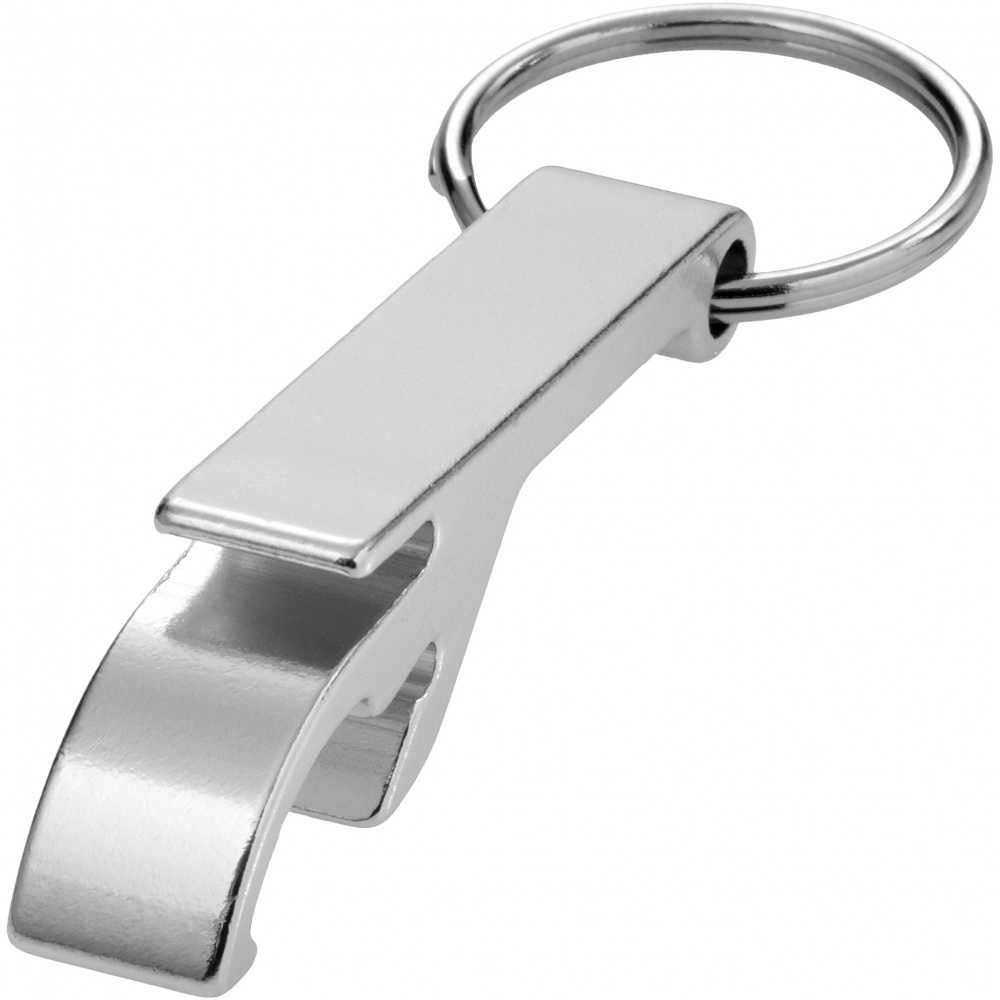 : Tao aluminiumflaska och burköppnare i nyckelring, silver