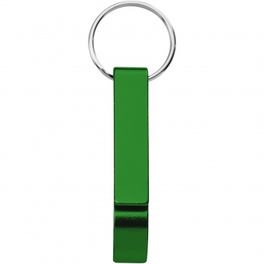 : Tao aluminiumflaska och burköppnare i nyckelring, grön