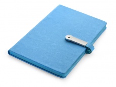 anteckningsbok A5 Mind med USB-minne, ljusblå