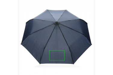 : RPET paraply med automatisk öppning/stängning, marinblå