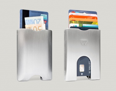 : Korthållare Walter Wallet plånbok aluminium, silver