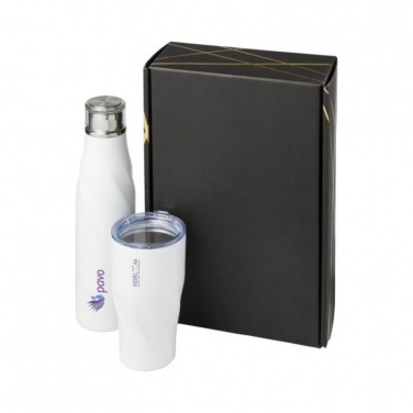 : Hugo presentförpackning med vakuumisolering i koppar, vit