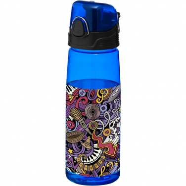 Capri sportflaska i Tritan™, 700 ml, Genomskinlig blå – detaljvy 4